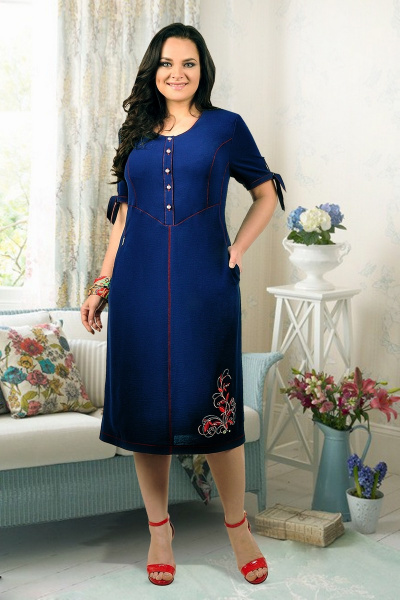 Платье Tensi 238 темно-синий - фото 1