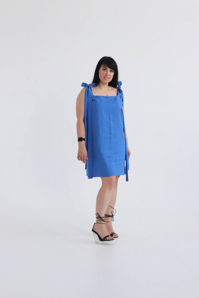 Платье SK Brand SK7149 синий(василек) - фото 1