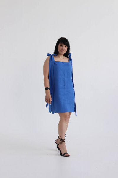 Платье SK Brand SK7149 синий(василек) - фото 2