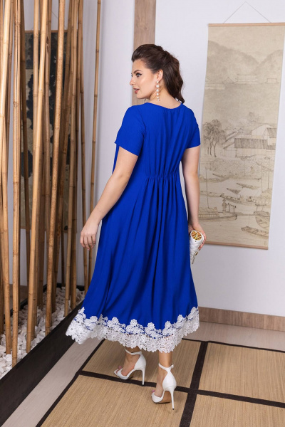 Платье ASV 2518 сине-белый - фото 4