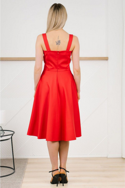 Платье MONA STYLE FASHION&DESIGN 24004 красный - фото 8