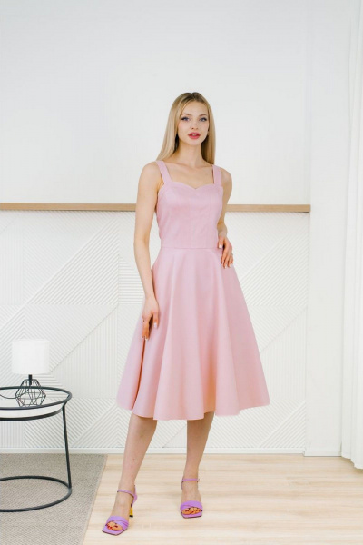 Платье MONA STYLE FASHION&DESIGN 24004 розовый - фото 2