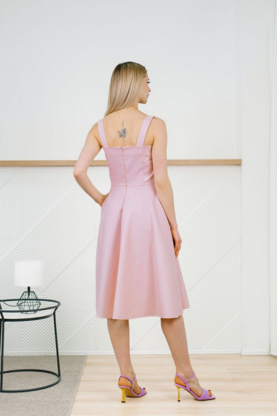 Платье MONA STYLE FASHION&DESIGN 24004 розовый - фото 8