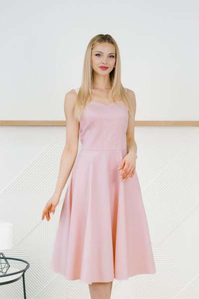 Платье MONA STYLE FASHION&DESIGN 24004 розовый - фото 4