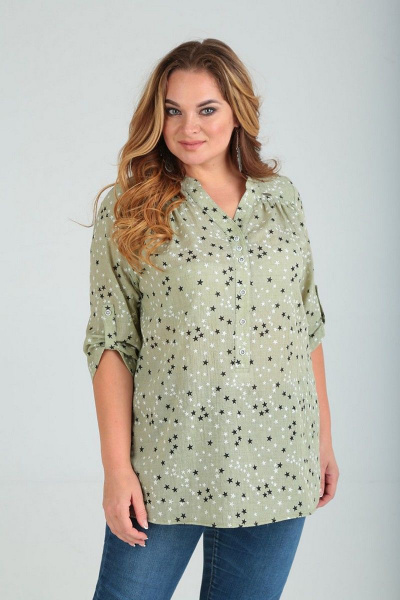 Блуза Таир-Гранд 62394 зеленый - фото 2