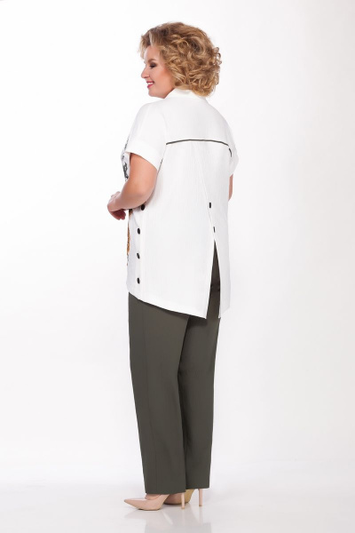 Блуза, брюки Tellura-L 1498 хаки - фото 3