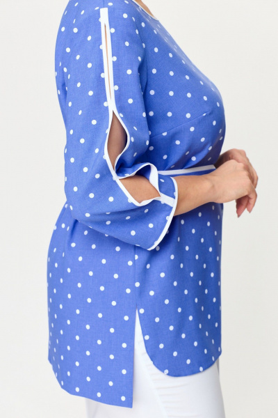Блуза, брюки Pocherk 1811 голубой - фото 5