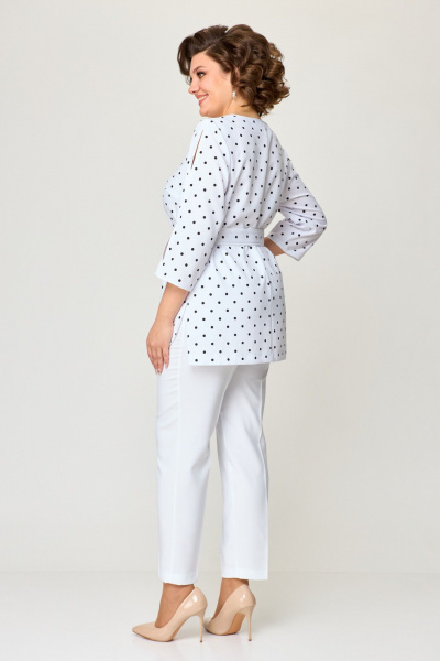 Блуза, брюки Pocherk 1811 белый - фото 12