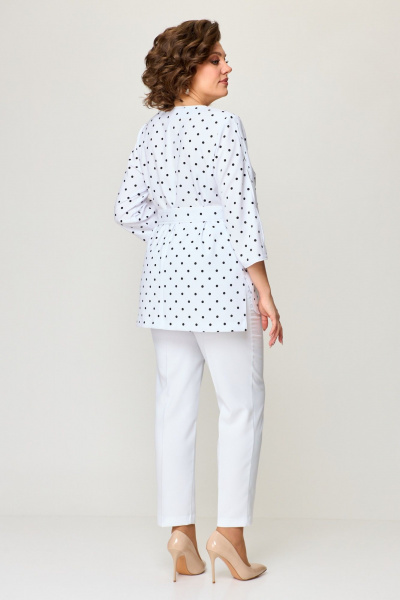 Блуза, брюки Pocherk 1811 белый - фото 11