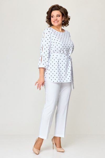 Блуза, брюки Pocherk 1811 белый - фото 3