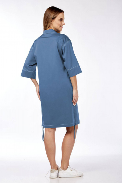 Платье Lady Style Classic 2762 синие_тона - фото 4