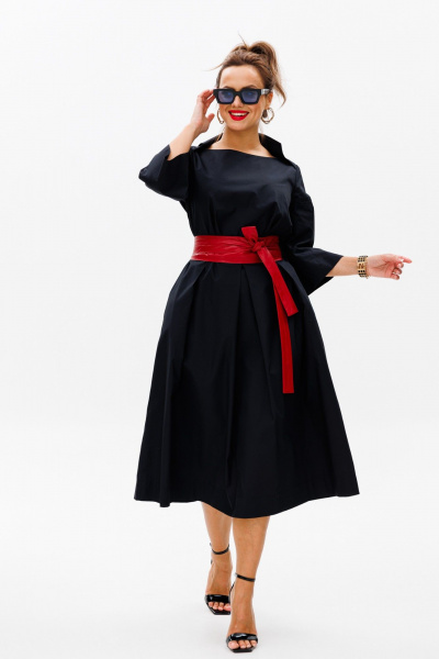 Платье Anastasia 1108 черный+красный - фото 6