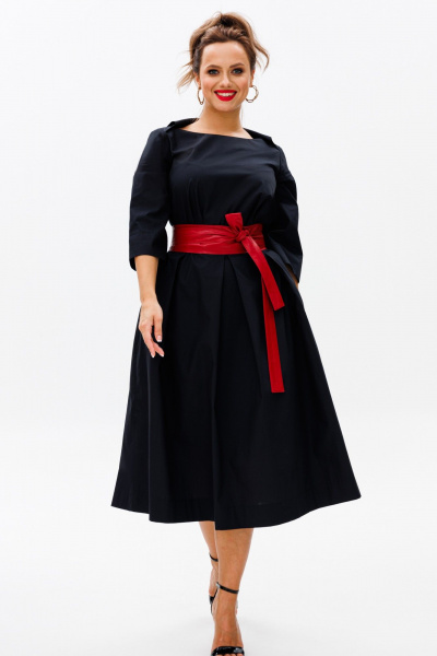 Платье Anastasia 1108 черный+красный - фото 2