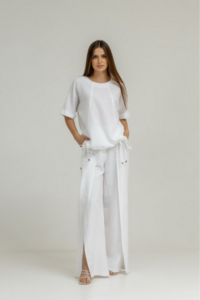 Блуза, брюки Atelero 1098Б белый - фото 1