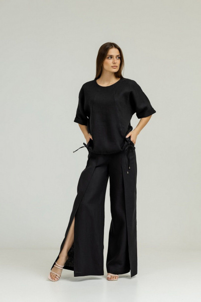 Блуза, брюки Atelero 1098Ч черный - фото 1