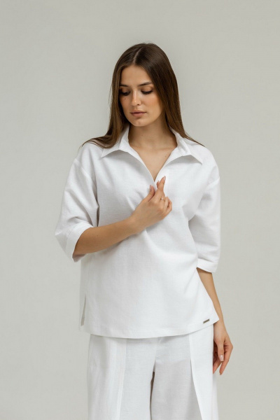 Блуза Atelero 1099 белый - фото 3
