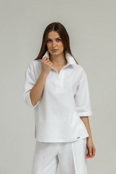 Блуза Atelero 1099 белый - фото 2