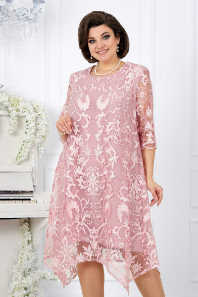 Платье Ninele 7431 розовый - фото 1