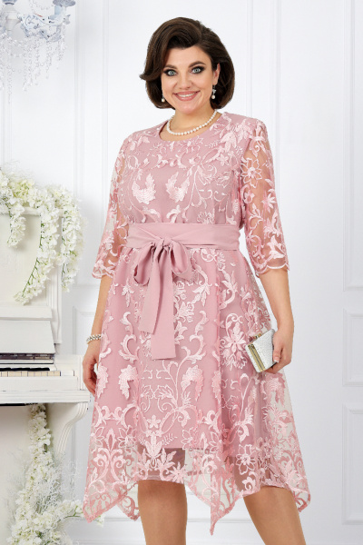 Платье Ninele 7431 розовый - фото 4