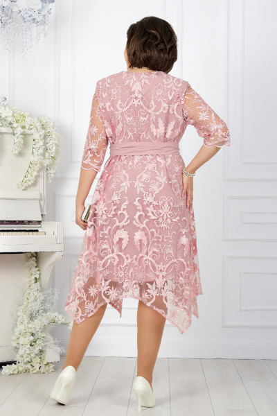 Платье Ninele 7431 розовый - фото 12