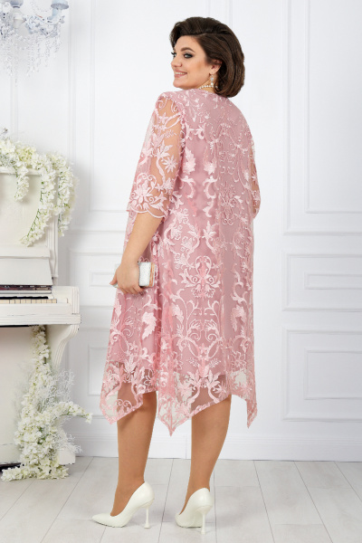 Платье Ninele 7431 розовый - фото 13