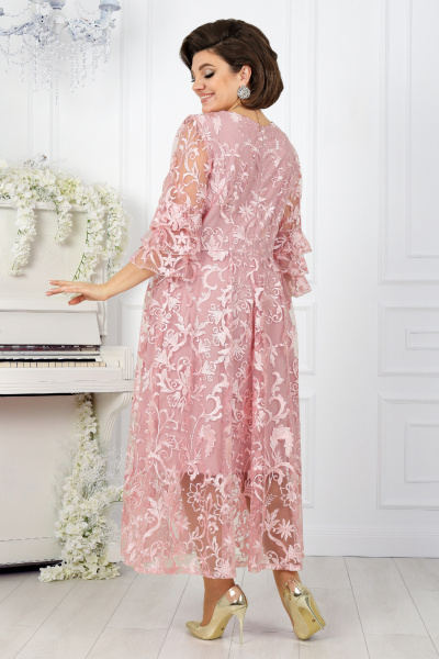 Платье Ninele 7436 розовый - фото 11