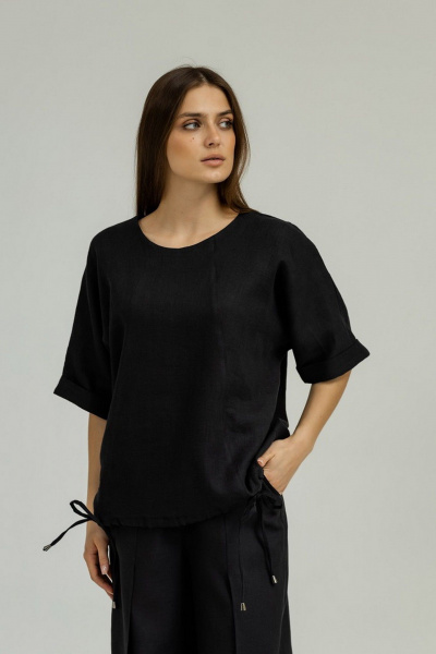 Блуза Atelero 1100Ч черный - фото 2
