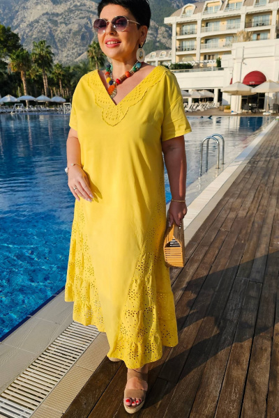 Платье Vittoria Queen 20953 желтый - фото 8