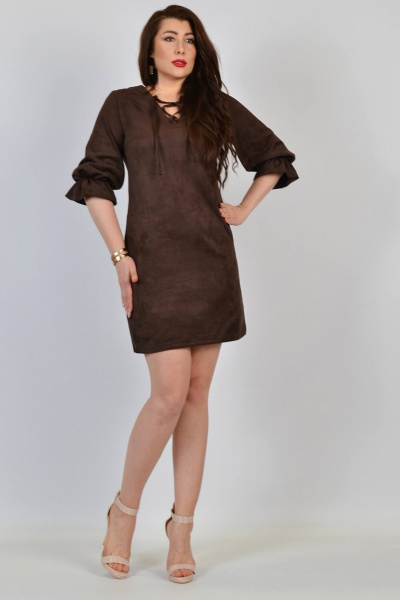 Платье Patriciа 01-5241 коричневый - фото 1