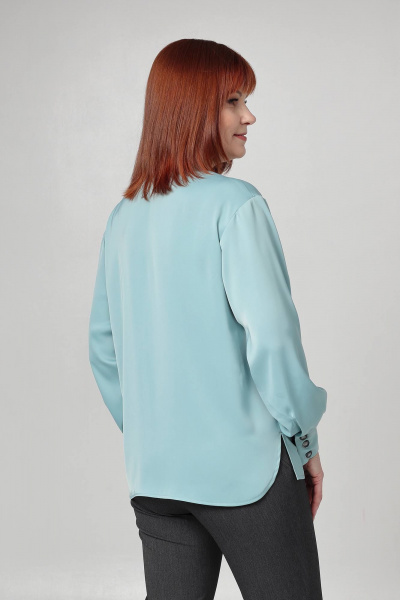 Блуза Соджи 610 бирюзовый - фото 3