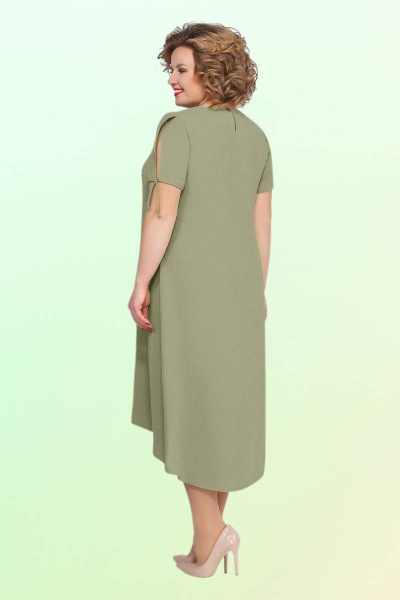 Платье Vitol Fashion В-1060 оливка - фото 2