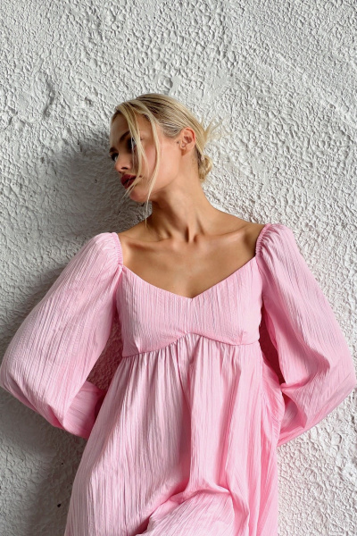 Платье MOLVA 22103 розовый - фото 2