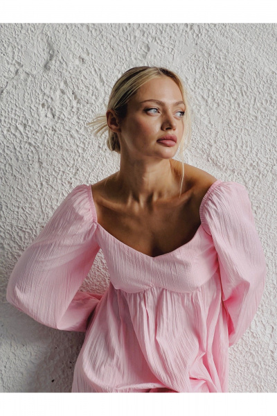 Платье MOLVA 22103 розовый - фото 3