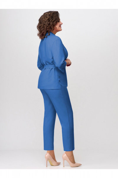 Блуза, брюки, жакет БагираАнТа 866 т.голубой - фото 2