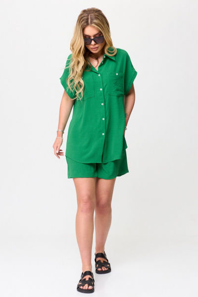 Рубашка, шорты Talia fashion 400 зеленый - фото 6
