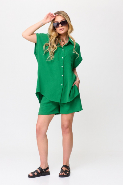 Рубашка, шорты Talia fashion 400 зеленый - фото 1