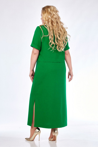 Платье SVT-fashion 585 изумруд - фото 2