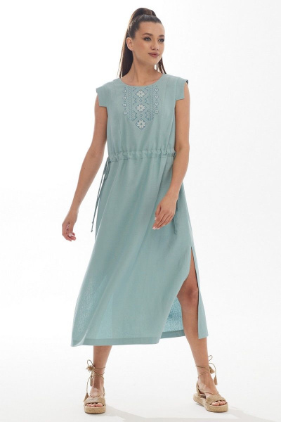 Платье Galean Style 894.1 голубой - фото 2