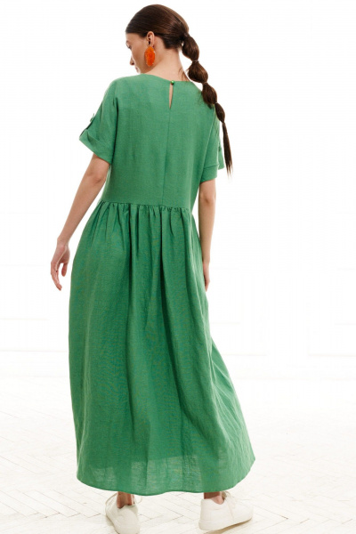 Платье ELLETTO LIFE 1017 зеленый - фото 12