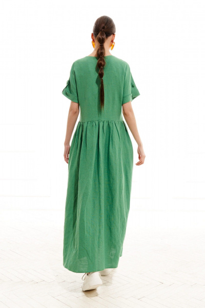 Платье ELLETTO LIFE 1017 зеленый - фото 4