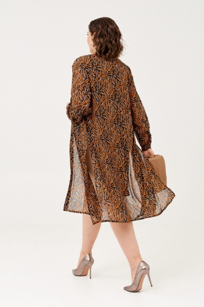 Блуза, платье Almirastyle 342 коричневый - фото 10