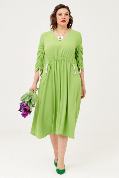 Платье Almirastyle 351 зеленый - фото 4