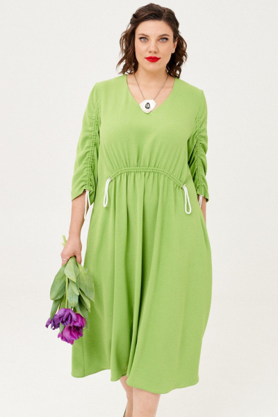 Платье Almirastyle 351 зеленый - фото 2