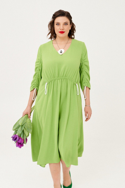 Платье Almirastyle 351 зеленый - фото 1