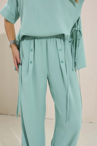 Блуза, брюки Mia-Moda 1565 мятный - фото 5