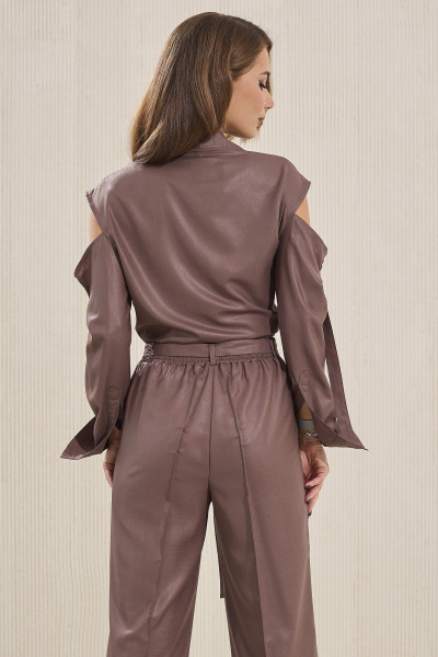 Блуза, брюки Mia-Moda 1555-2 капучино - фото 5