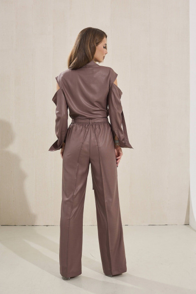 Блуза, брюки Mia-Moda 1555-2 капучино - фото 2