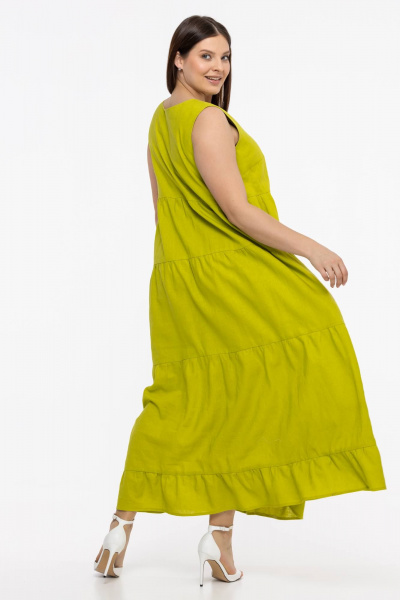 Платье Avila 0959 желто-зеленый - фото 9