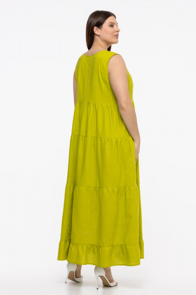 Платье Avila 0959 желто-зеленый - фото 8