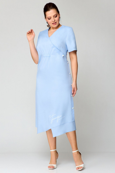 Платье Мишель стиль 1193 голубой - фото 5